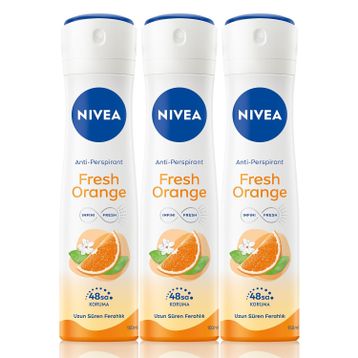 Nivea Fresh Orange 3x150 ml Kadın Deodorant