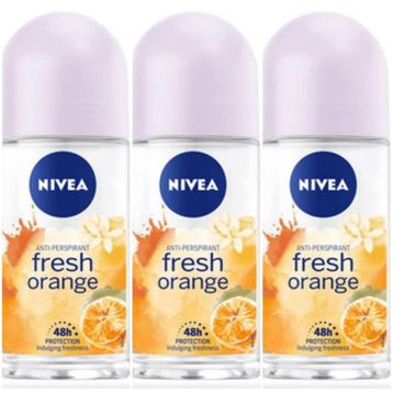 Nivea Fresh Orange 3x50 ml Kadın Roll-On