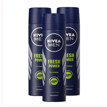 Nivea Fresh Power 3x150 ML Erkek Sprey Deodorant