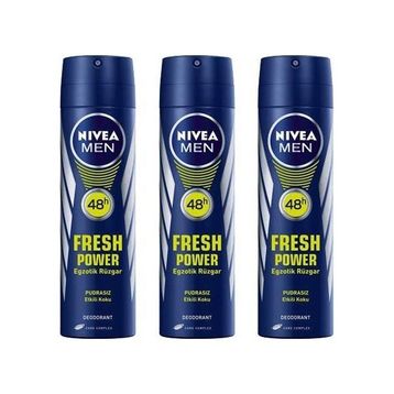 Nivea Fresh Power 3x150 ML Erkek Sprey Deodorant