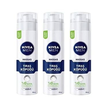 Nivea Hassas 3x200 ml Tıraş Köpüğü