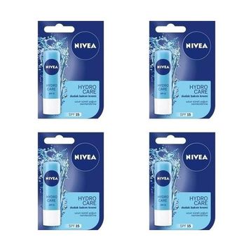 Nivea Hydro Care SPF15 4x4.8 gr Dudak Bakım Kremi