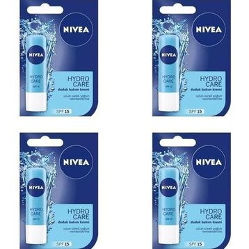 Nivea Hydro Care SPF15 4x4.8 gr Dudak Bakım Kremi