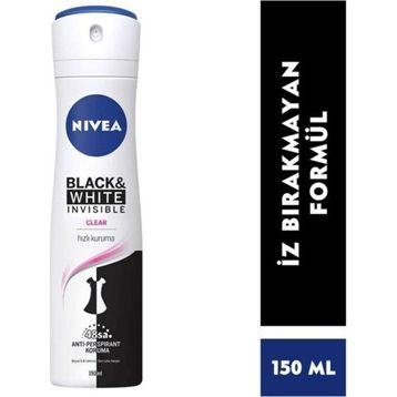 Nivea Invisible Black and White Clear 150 ml Leke Karşıtı Deodorant