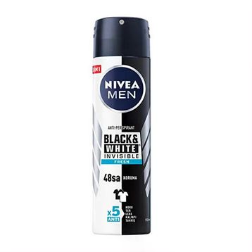 Nivea Invisible Black & White Fresh 130 ml Sprey Deodorant