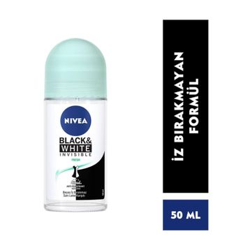 Nivea Invisible Black & White Fresh 50 ml Kadın Roll-On Deodorant