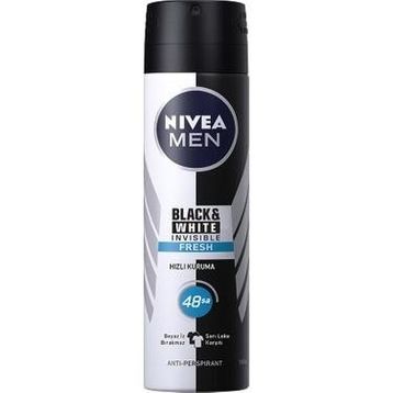 Nivea Invisible Black White Fresh Erkek 6x150 ml Sprey Deodorant