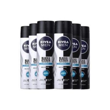 Nivea Invisible Black White Fresh Erkek 6x150 ml Sprey Deodorant
