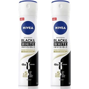Nivea Invisible Black & White Pure 2x150 ml Kadın Deodorant