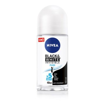Nivea Invisible Black & White Pure 2x50 ML Kadın Roll-On Deodorant