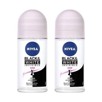 Nivea Invisible Black&White 2x50 ml Kadın Roll-On Deodorant
