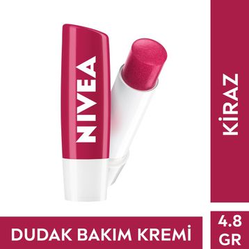 Nivea Kiraz Renkli Nemlendirici 4.8 gr Dudak Bakım Kremi ve Parlatıcısı