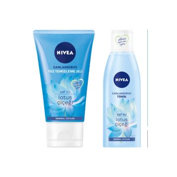 Nivea Lotus Çiçeği Canlandırıcı Normal Ciltler 200 ml Tonik ve Yüz Temizleme Jeli