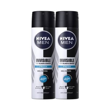 Nivea Men Black White Invisible Fresh 2x150 ML Erkek Deodorant