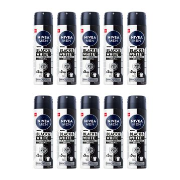 Nivea Men Black White Invisible Original 10x150 ml Deodorant