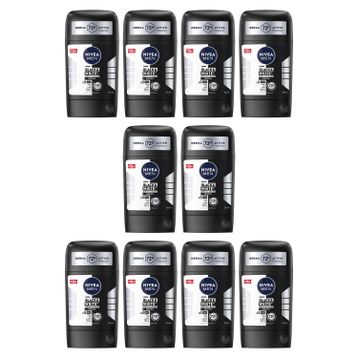 Nivea Men Black White Invisible Original 10x50 ml Erkek Stick Deodorant