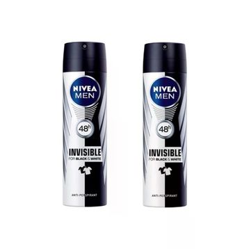 Nivea Men Black White Invisible Original 2x150 ml Erkek Sprey Deodorant