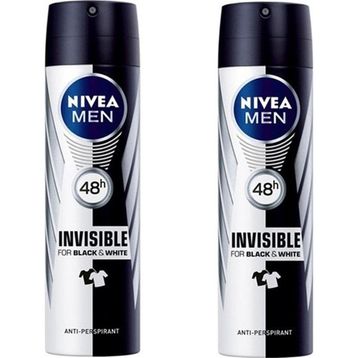 Nivea Men Black White Invisible Original 2x150 ml Erkek Sprey Deodorant