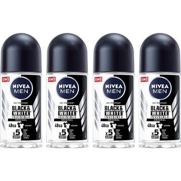 Nivea Men Black White Invisible Original 4x50 ml Erkek Stick Deodorant
