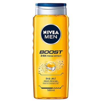 Nivea Men Boost 24H Fresh Effect 500 ml Duş Jeli