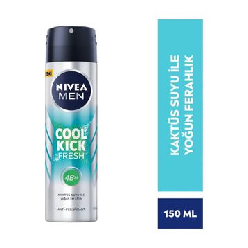 Nivea Men Cool Kick Fresh 2x150 ML Erkek Sprey Deodorant