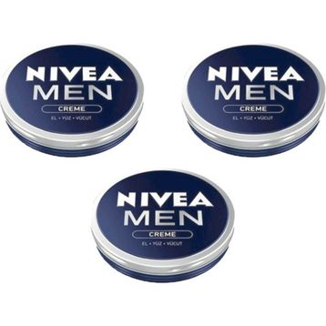 Nivea Men Creme 3X75 ml El Yüz Vücut Kremi