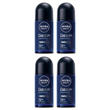 Nivea Men Deep Darkwood 4x50 ml Erkek Stick Deodorant