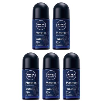 Nivea Men Deep Darkwood 5x50 ml Erkek Stick Deodorant