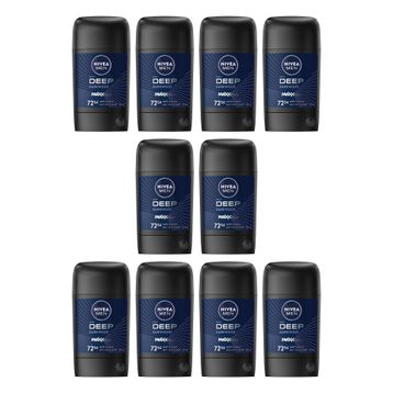 Nivea Men Deep Dimension 10x50 ml Aktif Karbon Odunsu Erkek Stick Deodorant