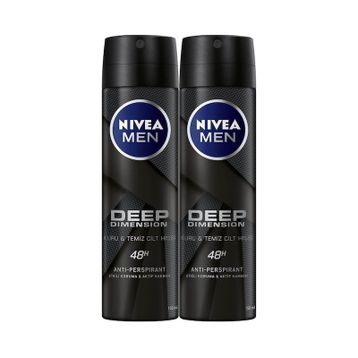Nivea Men Deep Dimension 150 ml Aktif Karbon Erkek Deodorant