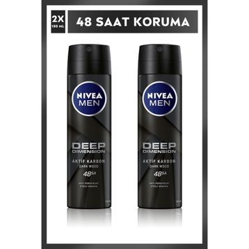 Nivea Men Deep Dimension 2x150 ml Erkek Deodorant