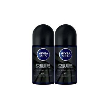 Nivea Men Deep Dimension 2x50 ml Erkek Roll-On Deodorant