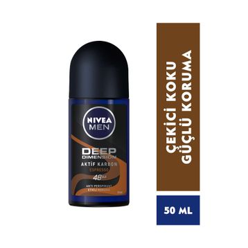 Nivea Men Deep Dimension Espresso 50 ml Erkek Roll-On Deodorant