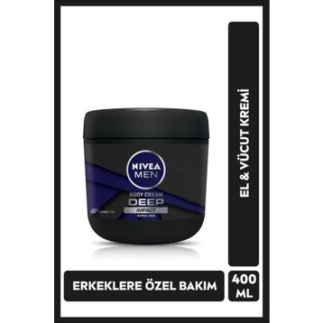 Nivea Men Deep Impact 400 ml Erkek El ve Vücut Bakım Kremi