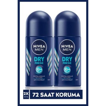 Nivea Men Dry Fresh 2x50 ml Erkek Roll-On