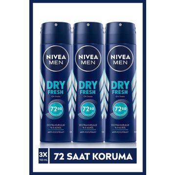 Nivea Men Dry Fresh 3x150 ml Sprey Deodorant