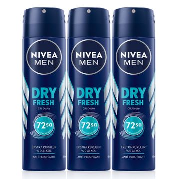 Nivea Men Dry Fresh 3x150 ml Sprey Deodorant