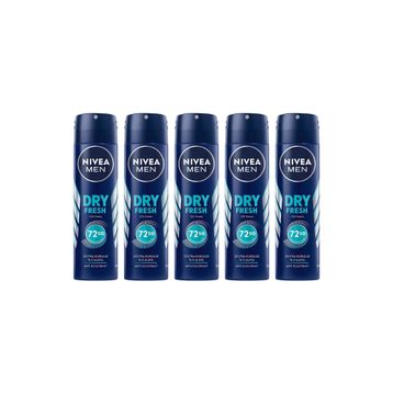 Nivea Men Dry Fresh 5x150 ml Erkek Deodorant