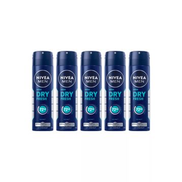 Nivea Men Dry Fresh 5x150 ml Erkek Deodorant