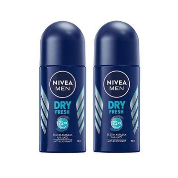 Nivea Men Dry Fresh Roll On 2x50 ml Erkek Deodorant