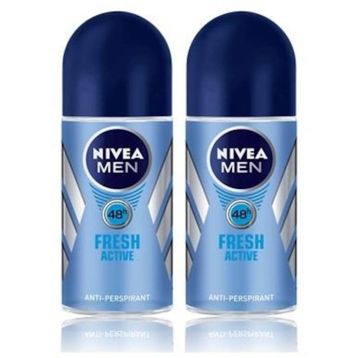 Nivea Men Fresh Active 2 x 50 ml Erkek Roll-On Deodorant