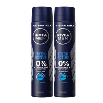 Nivea Men Fresh Active 2x200 ML Sprey Deodorant
