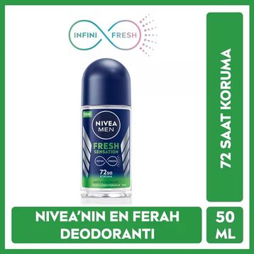 Nivea Men Fresh Sensation 50 ml 2 Adet Erkek Roll-On Deodorant