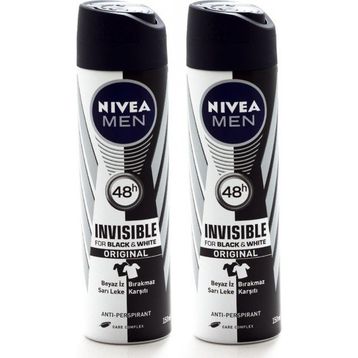 Nivea Men Invisible Black White Power 2x150 Ml Deodorant