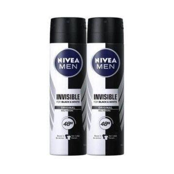 Nivea Men Invisible Black White Power 2x150 Ml Deodorant