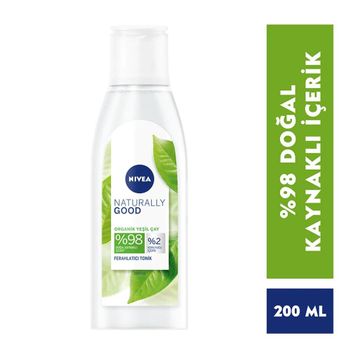 Nivea Naturally Good Organik Yeşil Çay İçeren 200 ml Ferahlatıcı Tonik