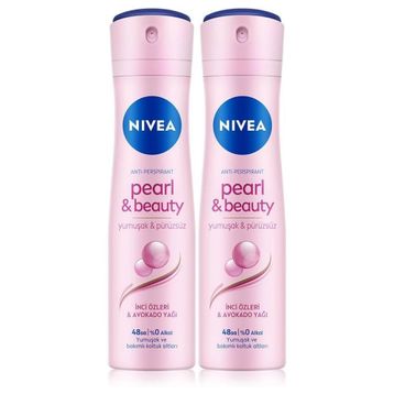 Nivea Pearl Beauty Black 2x150 ml Sprey Deodorant
