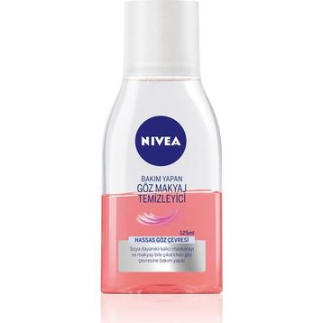 Nivea Pembe 125 ml Hassas Bakım Yapan Çift Fazlı Göz Makyaj Temizleyici