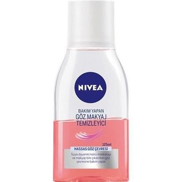 Nivea Pembe 125 ml Hassas Bakım Yapan Çift Fazlı Göz Makyaj Temizleyici
