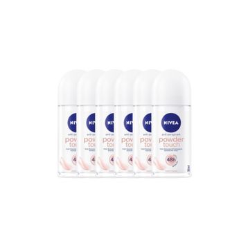 Nivea Powder Touch Roll-On 6x50 ml Deodorant
